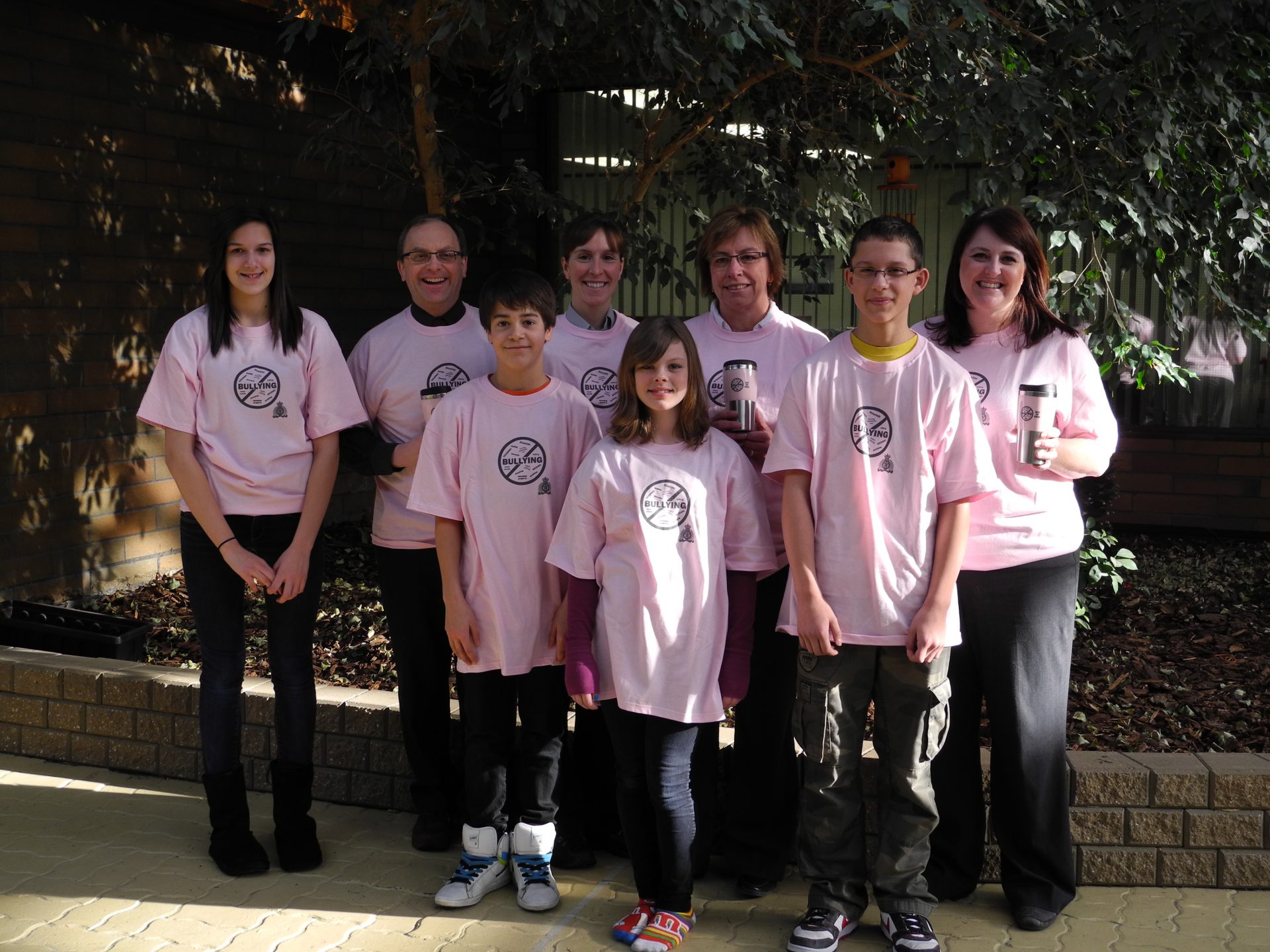 Peace Region students wear pink to stand up against bullying