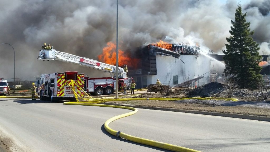 UPDATE: Fire fighters battling flames in Richmond Industrial Park