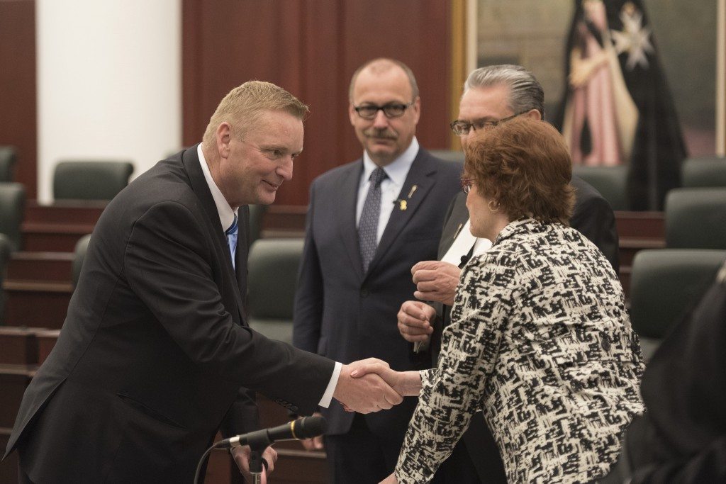 Wayne Drysdale swearing in