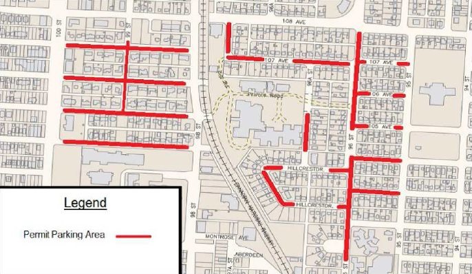 Given calls QEII residential permit parking a failure