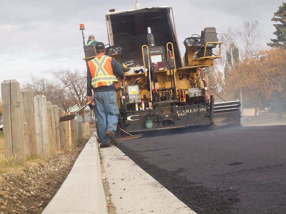 City microsurfacing section of 84th Avenue