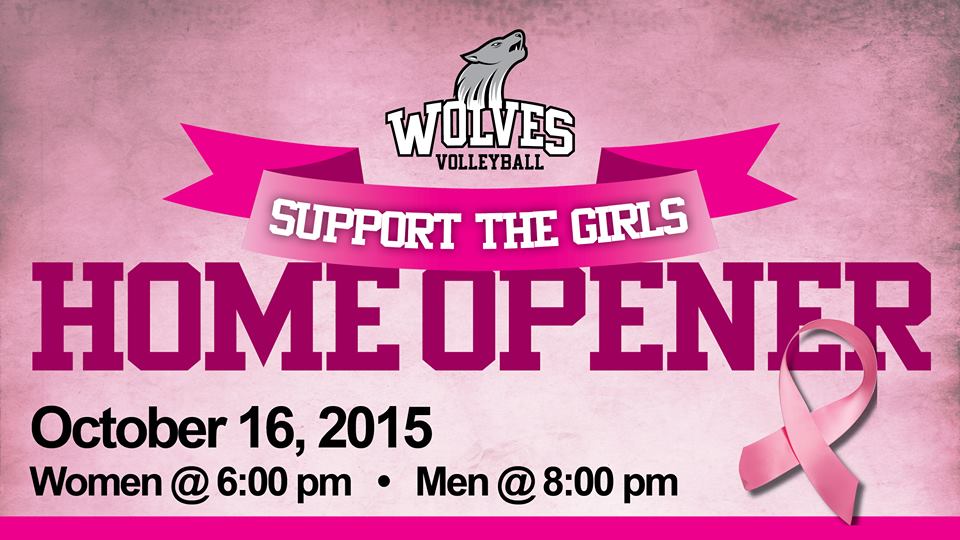 Wolves going pink at volleyball home opener
