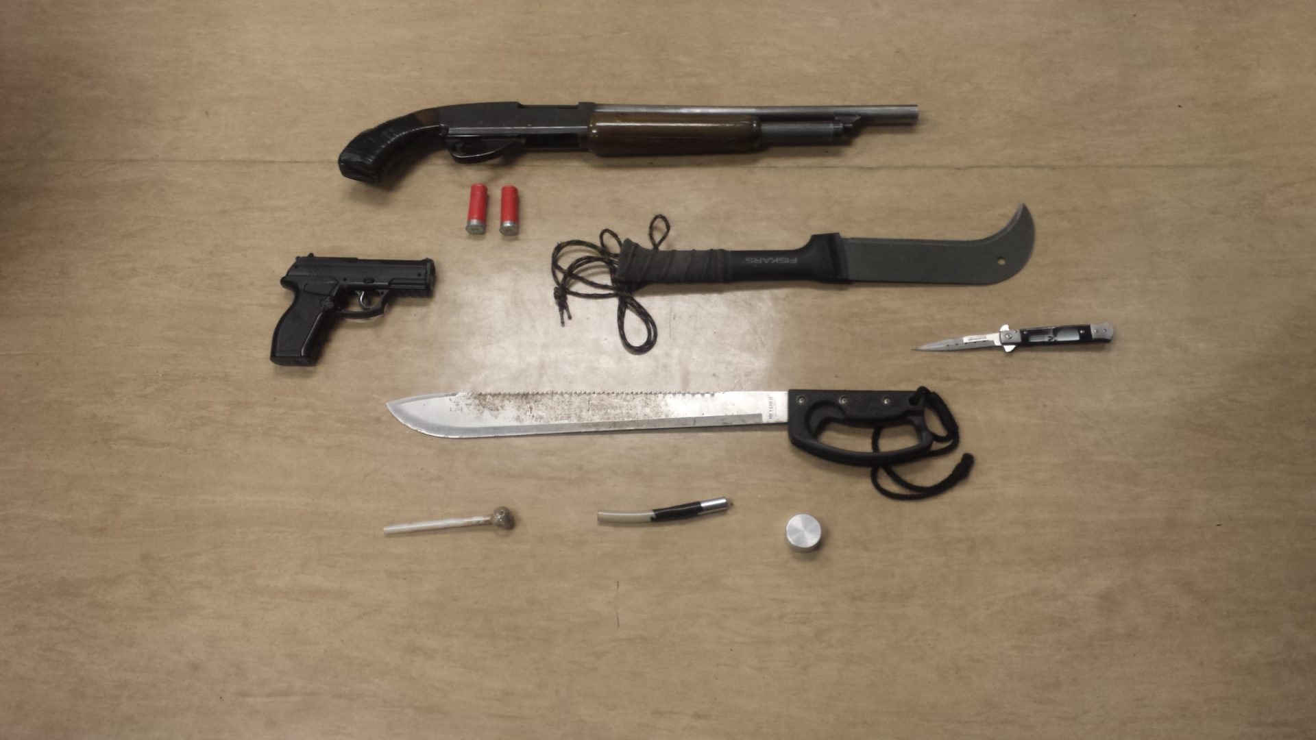 Weapons found in Grimshaw traffic stop