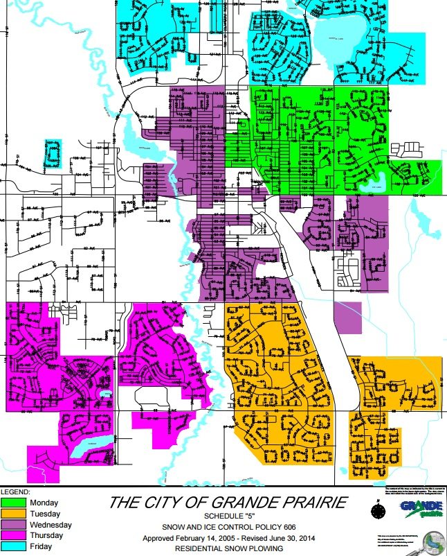 Snow plows heading to Grande Prairie neighbourhoods