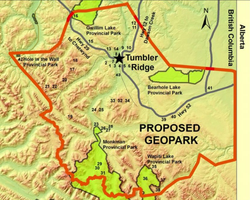 Tumbler Ridge Global Geopark recognized by UNESCO