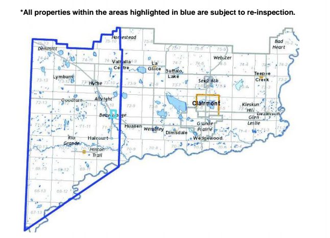 Properties being re-assessed in Beaverlodge and west county area