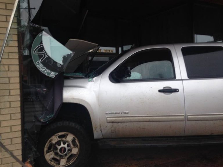 Truck crashes into second Grande Prairie barbershop