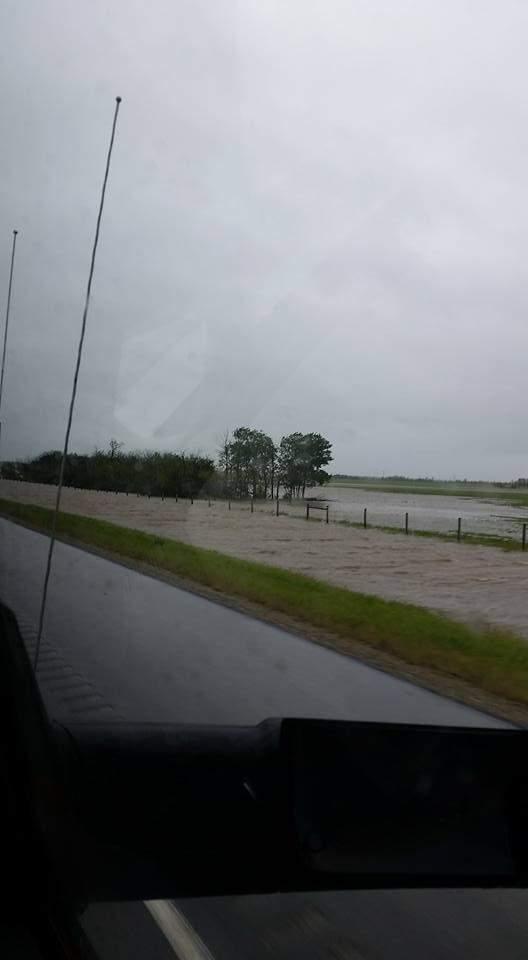 Flooding on Highway 43 near Demmit