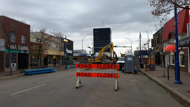 Downtown construction firing back up again in May