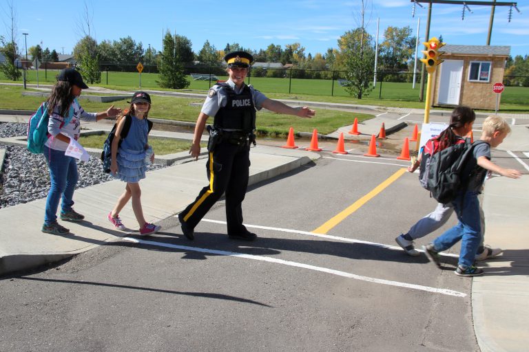 Grande Prairie students learn about traffic safety