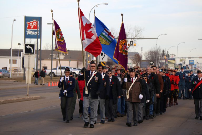 Soldiers honoured in Grande Prairie Remembrance Day services