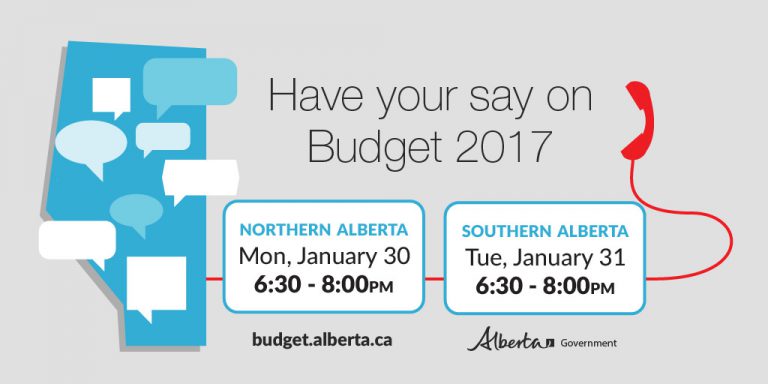 Northern Alberta budget town hall tonight