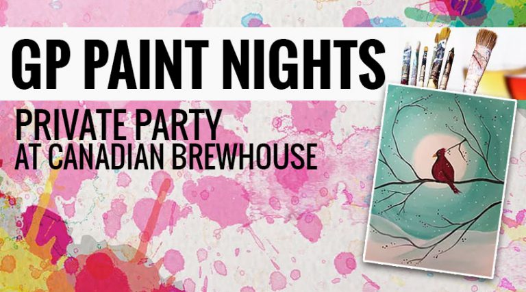 Win a GP Paint Nights Private Party at Canadian Brewhouse