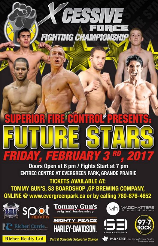 Future MMA stars show down tonight in Grande Prairie