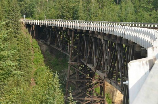 Historic wooden bridge deemed unsafe after crash