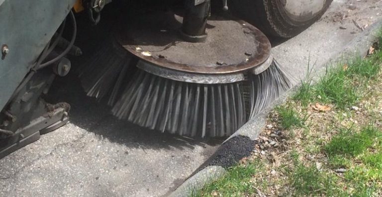 Street sweeping underway in Clairmont