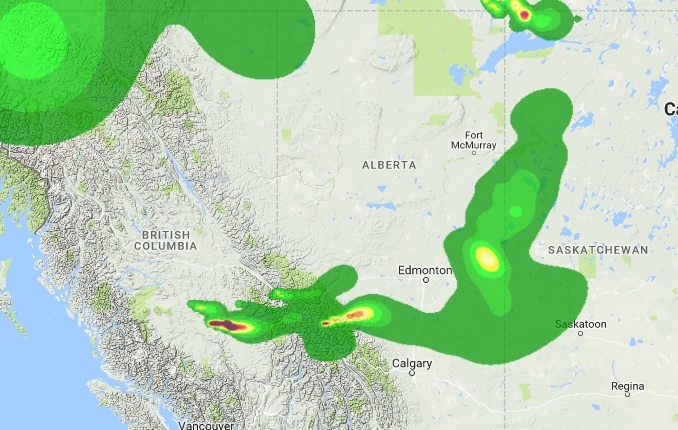 Precautionary air quality advisory expanded to northern Alberta