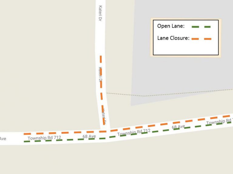 Kateri Drive closed at 68th Avenue Saturday