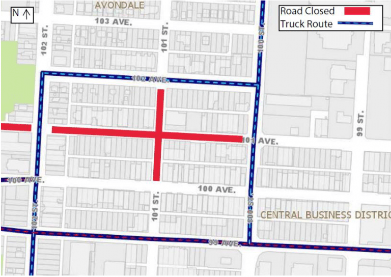 Intersection, truck route downtown reopened