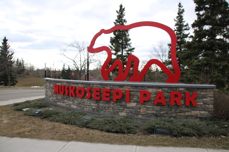 The entrance to Muskoseepi Park (supplied)