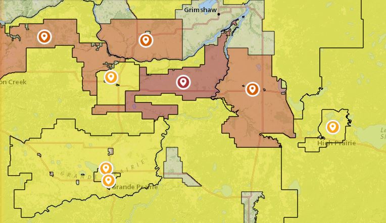 Grande Prairie wildfire hazard drops to moderate