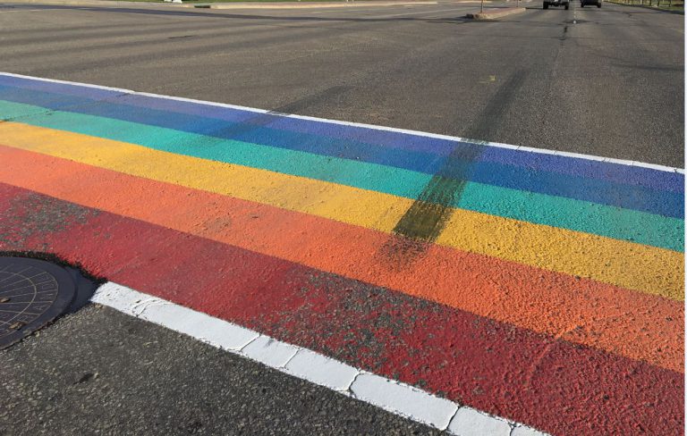 Pride crosswalk burnout proves costly for driver