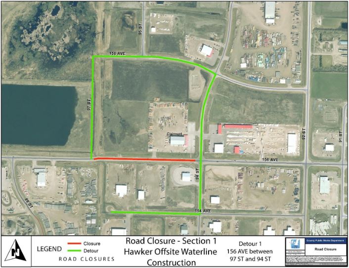 Clairmont waterline installation underway