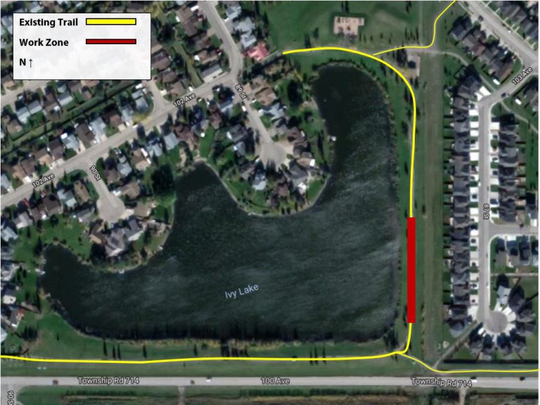 Portion of Ivy Lake Trail temporarily closed