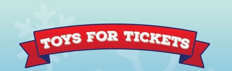 Toys for tickets donations accepted until December 18