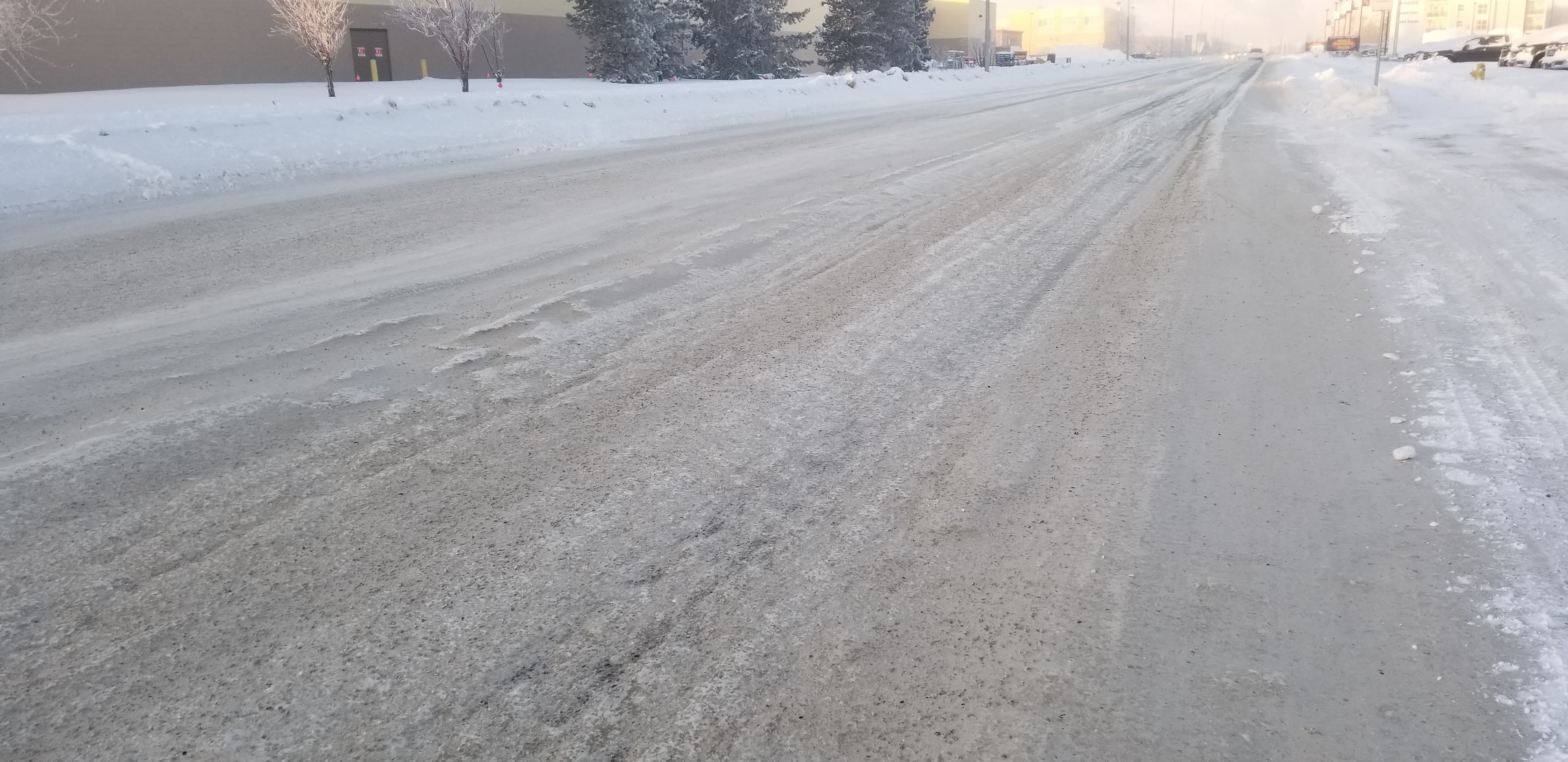 Icy roads in Grande Prairie (Kyle Evans)