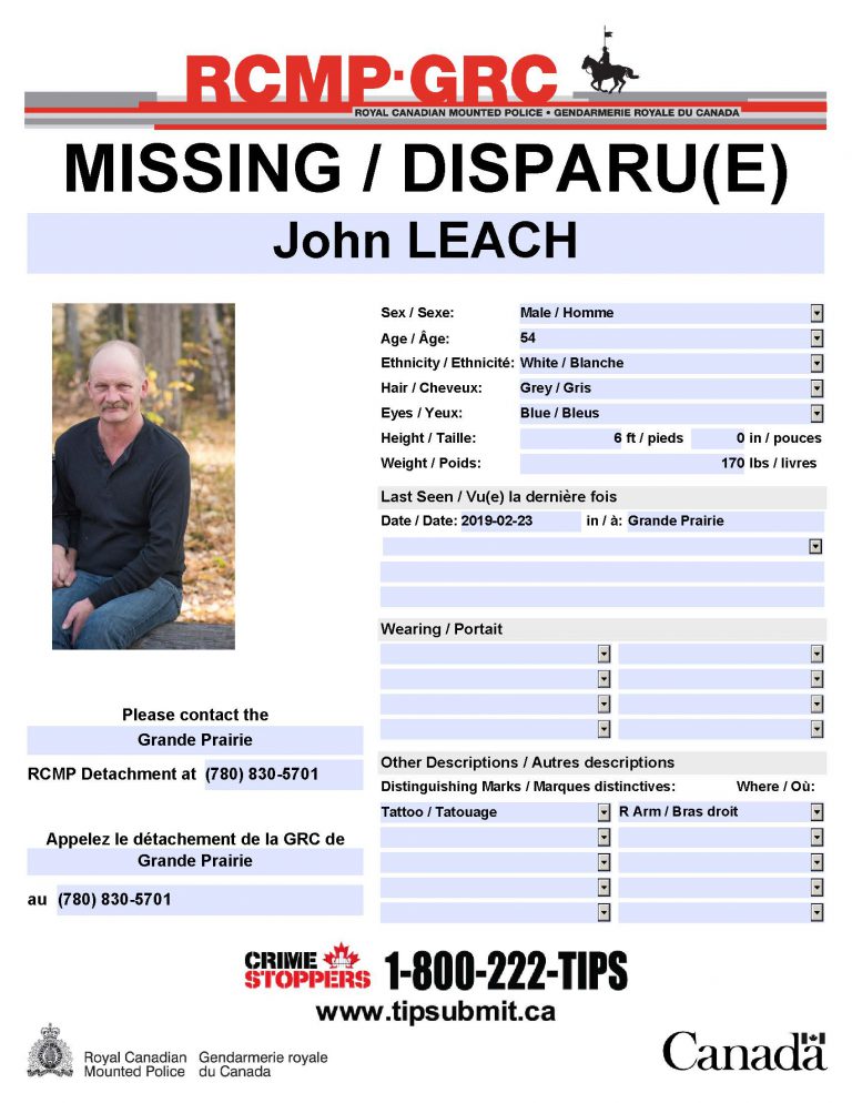 UPDATE: Missing Grande Prairie man found safe