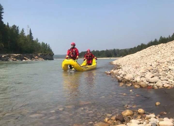 Members of Grande Prairie Technical Search and Rescue during training (supplied by Technical Search and Rescue, Facebook)