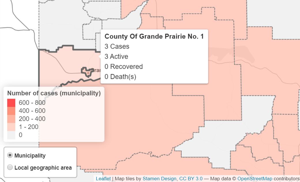 Alberta records highest daily number of COVID19 deaths so far My