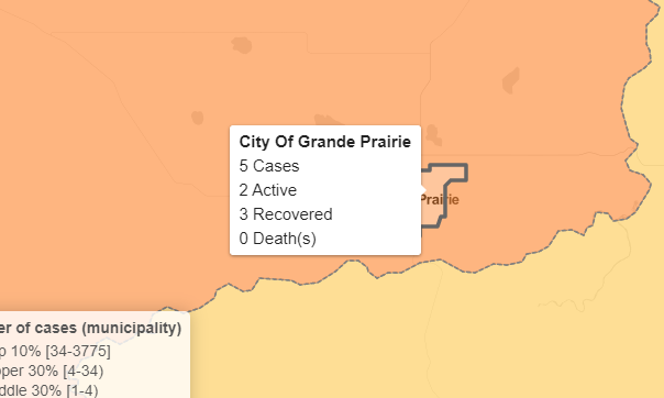 Second active case of COVID-19 reported in Grande Prairie