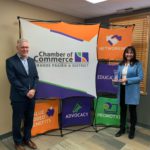 Wendy Bosch receives the Business Citizen of the Year (2020) award from the Grande Prairie & District Chamber of Commerce (Facebook)