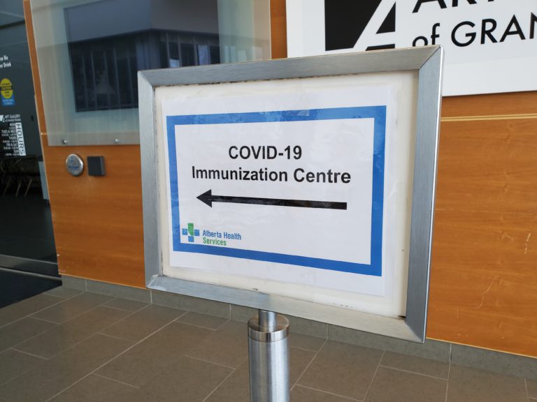 Additional walk-in COVID-19 vaccinations available in Grande Prairie