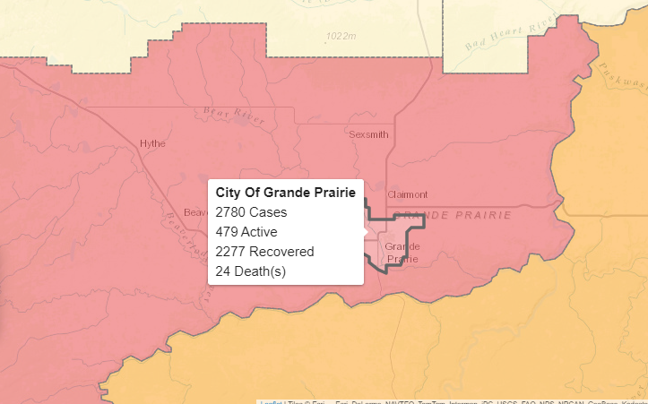 36 COVID-19 recoveries reported in Grande Prairie