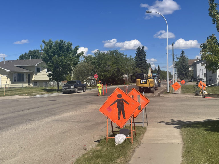 Construction on section of 103 Avenue underway
