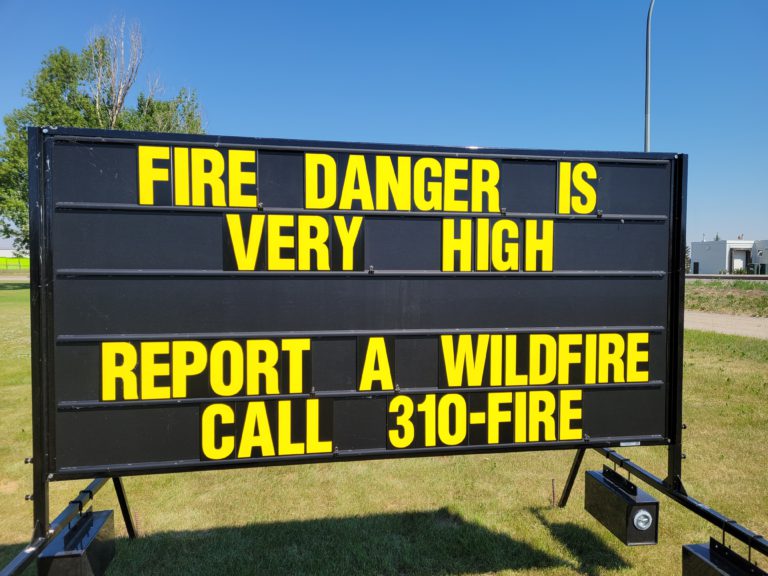 Fire advisory in effect in Grande Prairie Forest Area