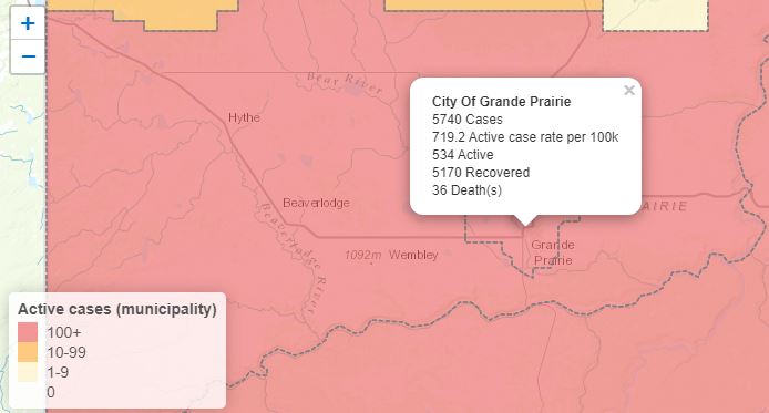 Two more COVID-19 related deaths reported in Grande Prairie