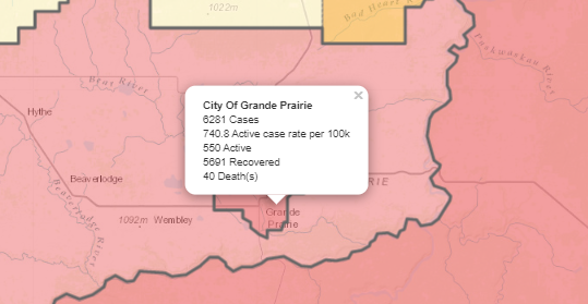 40th COVID-19 death reported in Grande Prairie