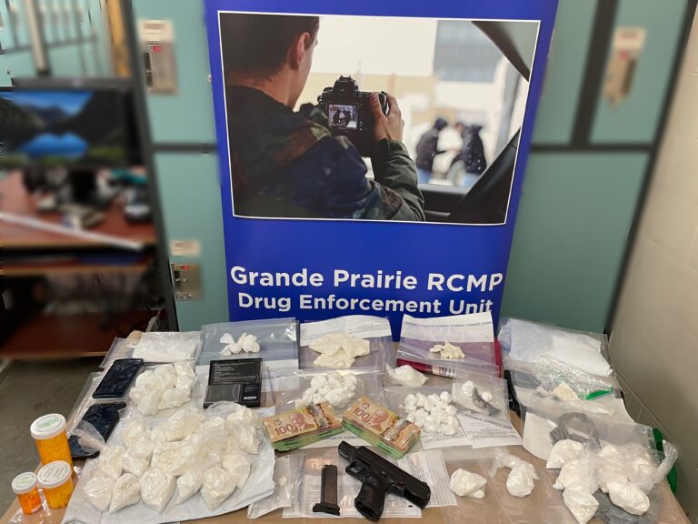 One charged after Grande Prairie RCMP seize drugs, allegedly loaded weapon