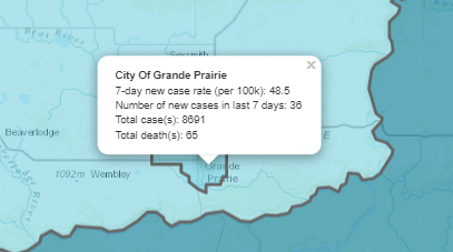 COVID-19 death reported in City of Grande Prairie