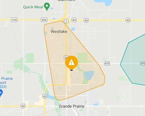 UPDATE: Power restored to Grande Prairie