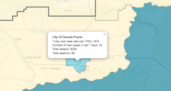 Two COVID-19 related deaths reported in City of Grande Prairie