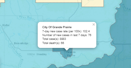 COVID-19 death reported in City of Grande Prairie