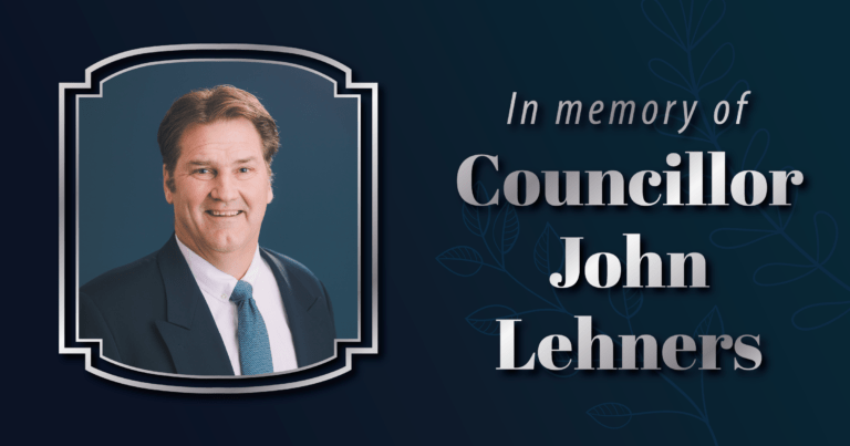 City of Grande Prairie mourns the sudden passing of Councillor John Lehners