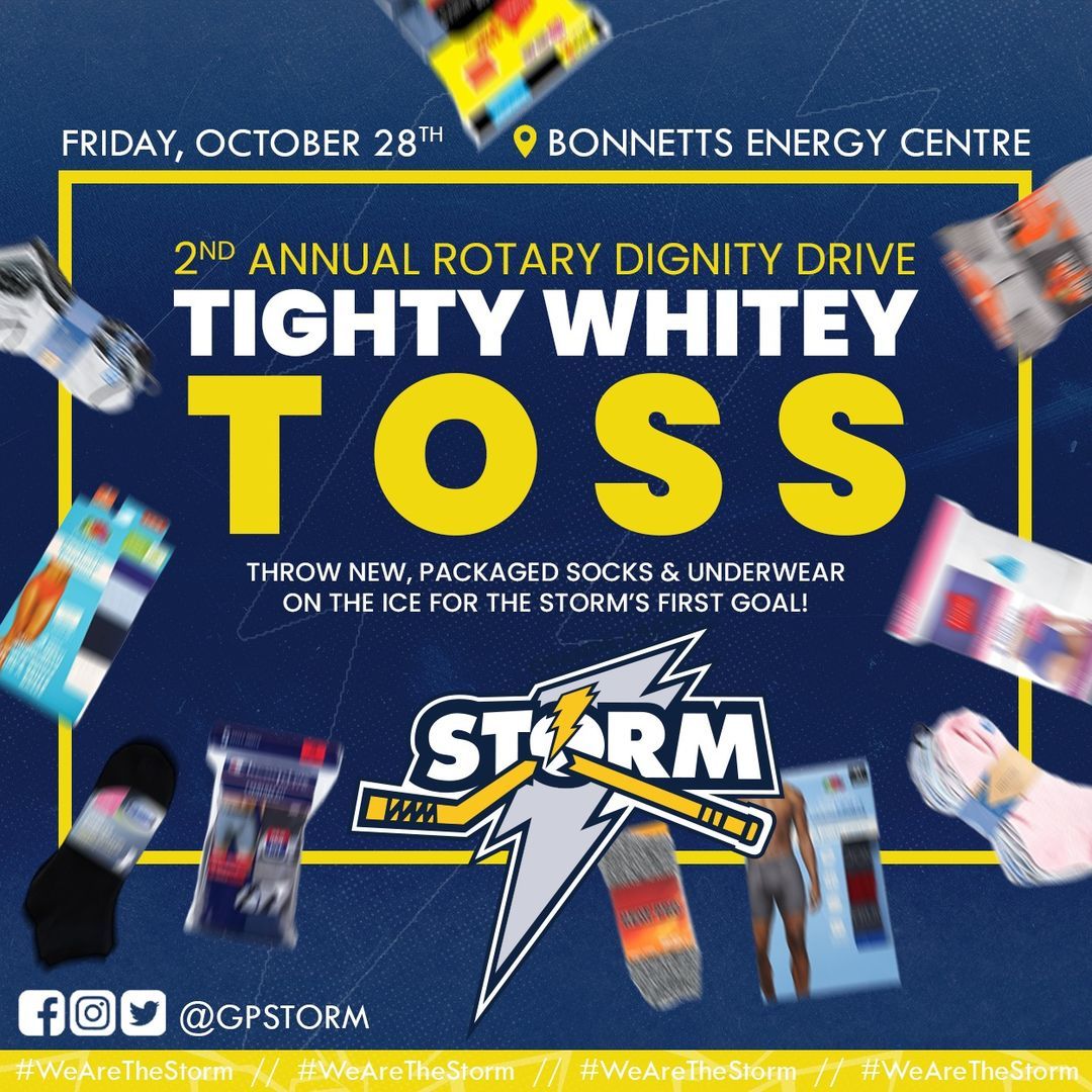 GP Storm Tighty Whitey Toss helps gives dignity to all citizens of the city  - My Grande Prairie Now