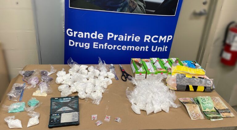 Charges laid after meth, fentanyl seized in Grande Prairie