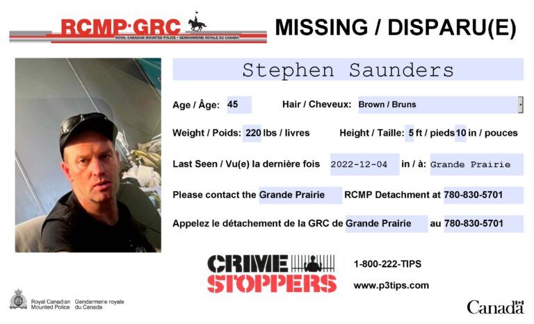 Man reported missing from Grande Prairie
